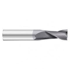 25mm Dia. x 100mm Overall Length 2-Flute Square End Solid Carbide SE End Mill-Round Shank-Center Cut-TiAlN - Caliber Tooling