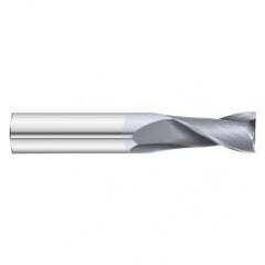 1" Dia. x 4 Overall Length 2-Flute Square End Solid Carbide SE End Mill-Round Shank-Center Cut-TiCN - Caliber Tooling