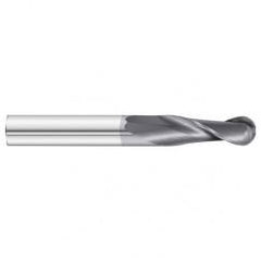 1" x 2 x 4-1/2 2 Flute Ball Nose  End Mill- Series 3215XL - Caliber Tooling