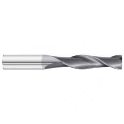 1" Dia. x 5 Overall Length 2-Flute Square End Solid Carbide SE End Mill-Round Shank-Center Cut-TiAlN - Caliber Tooling