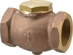 Conrader - 1-1/2" Bronze Check Valve - Inline, FNPT x FNPT - Caliber Tooling