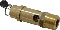 Conrader - 3/4" Inlet, ASME Safety Relief Valve - 150 Max psi, Brass, 595 Cubic' per Min - Caliber Tooling