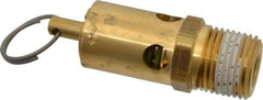 Conrader - 1/2" Inlet, ASME Safety Relief Valve - 125 Max psi, Brass, 232 Cubic' per Min - Caliber Tooling