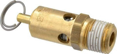 Conrader - 1/2" Inlet, ASME Safety Relief Valve - 150 Max psi, Brass, 274 Cubic' per Min - Caliber Tooling