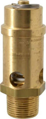 Conrader - 1" Inlet, ASME Safety Relief Valve - 125 Max psi, Brass, 1,053 Cubic' per Min - Caliber Tooling