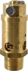 Conrader - 1" Inlet, ASME Safety Relief Valve - 200 Max psi, Brass, 1,624 Cubic' per Min - Caliber Tooling