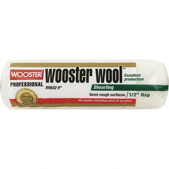 Wooster Brush - 1/2" Nap, 14" Wide Paint Roller - Semi-Rough Texture, Synthetic Knit - Caliber Tooling