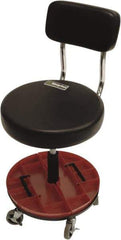 ShopSol - Swivel & Adjustable Stools Type: Adjustable Height Stool Base Type: Steel - Caliber Tooling