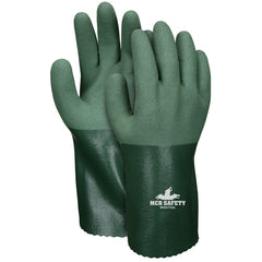 Green Microfinish Nitrile 12″ Glove S