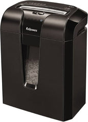 FELLOWES - 5/32" x 2" Strip, 10 Sheet Cross Cut Personal Shredder - 10-7/8" Long x 15-13/16" Wide x 18-1/8" High, Level 3 Security, 5 Gal Wastebasket - Caliber Tooling