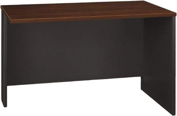 Bush Business Furniture - Laminate Over Wood Return/Bridge Shell Desk - 47-3/4" Wide x 23-3/8" Deep x 29-7/8" High, Hansen Cherry & Graphite Gray - Caliber Tooling