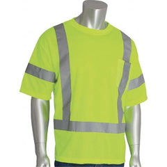 PIP - Size XL Hi-Vis Yellow High Visibility Short Sleeve T-Shirt - Caliber Tooling