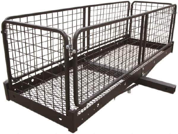 Erickson Manufacturing - Steel Folding Cargo Carrier - 20" Wide x 60.0" Long, Black, For Use with 2" Receivers - Caliber Tooling