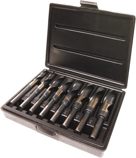 Triumph Twist Drill - 9/16 to 1", 118° Point, Bronze/Black Oxide Finish, High Speed Steel Reduced Shank Drill Bit Set - Caliber Tooling