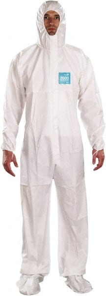 Ansell - Size L Film Laminate Chemical Resistant General Purpose Coveralls - Caliber Tooling