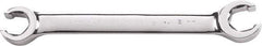 GearWrench - 9 x 11mm, Double End Head, Open End Flare Nut Wrench - 5-3/8" OAL, Steel, Full Polish, 6 Points - Caliber Tooling