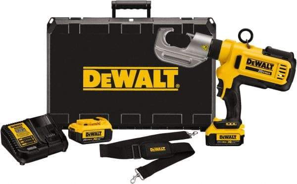 DeWALT - 12 Ton Electric Crimper - Includes DCE300, (2) DCB204, DCE115, Shoulder Strap, Kit Box - Caliber Tooling