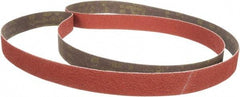 3M - 2" Wide x 60" OAL, 80 Grit, Aluminum Oxide Abrasive Belt - Aluminum Oxide, Coated, XF Weighted Cloth Backing, Series 384F - Caliber Tooling