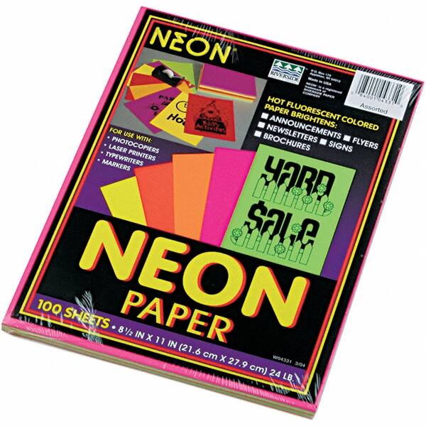 Pacon - 8-1/2" x 11" Assorted Colors Colored Copy Paper - Use with Laser Printers, Copiers - Caliber Tooling