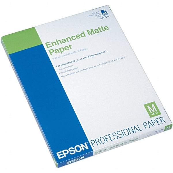 Epson - 8-1/2" x 11" White Photo Paper - Use with Inkjet Printers - Caliber Tooling