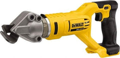 DeWALT - 2,500 SPM, 20 Volt, Pistol Grip Handle, Handheld Cordless Shear - 18 Gauge (Steel) Cutting Capacity - Caliber Tooling