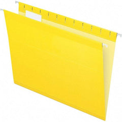 Pendaflex - 8-1/2 x 11", Letter Size, Yellow, Hanging File Folder - 11 Point Stock, 1/5 Tab Cut Location - Caliber Tooling