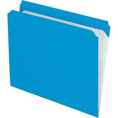 Pendaflex - 11-5/8 x 9-1/2", Letter Size, Blue, File Folders with Top Tab - 11 Point Stock, Straight Tab Cut Location - Caliber Tooling