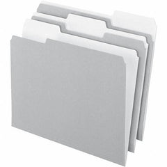 Pendaflex - 11-5/8 x 9-3/16", Letter Size, Gray, File Folders with Top Tab - 11 Point Stock, Assorted Tab Cut Location - Caliber Tooling