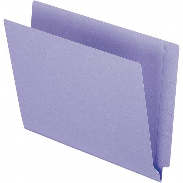 Pendaflex - 10-1/8 x 12-1/4", Letter Size, Purple, File Folders with End Tab - 11 Point Stock, Straight Tab Cut Location - Caliber Tooling