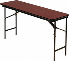 ICEBERG - 18" Long x 72" Wide x 29" High, Folding Table - Mahogany - Caliber Tooling