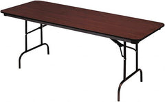 ICEBERG - 30" Long x 72" Wide x 29" High, Folding Table - Mahogany - Caliber Tooling