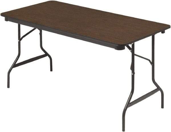 ICEBERG - 30" Long x 60" Wide x 29" High, Folding Table - Walnut - Caliber Tooling