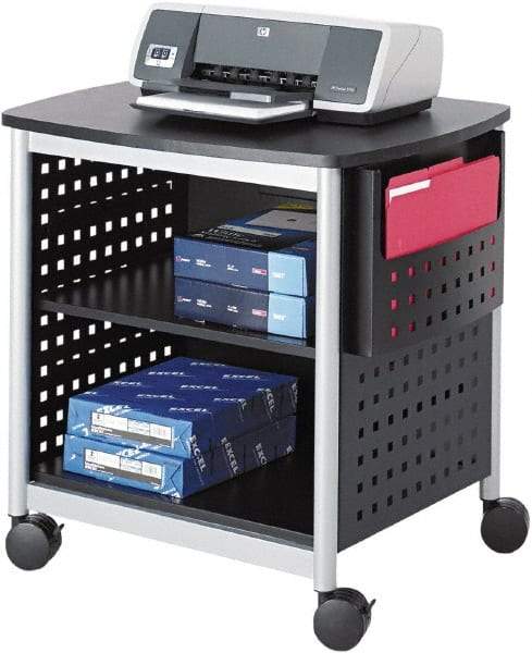 Safco - Black & Silver Case/Stand - Use with Printer, Office Machines - Caliber Tooling