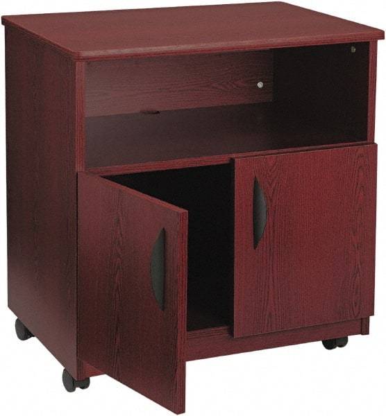 Safco - Mahogany Case/Stand - Use with Fax Machines, Printer, Copiers - Caliber Tooling