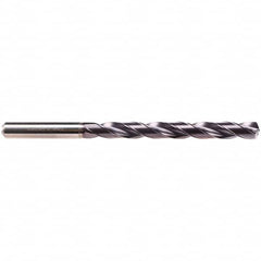 Emuge - 18mm, 135° Drill Point, Spiral Flute, Solid Carbide Taper Length Drill Bit - TiAlN Finish, 180mm Flute Length, 230mm OAL, EF-DRILL Series - Caliber Tooling