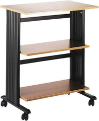 Safco - Cherry & Black Printer/Copier Stand - Use with Printer, Paper, Copiers - Caliber Tooling