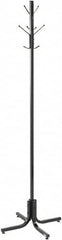 Safco - 4 Hooks, 21" Long x 21" Deep, Metal Floor Costumer - 70" High - Caliber Tooling