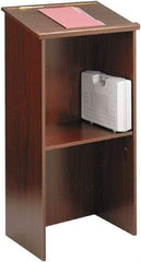 Safco - Laminated, Wood Full Floor Lectern - 15-3/4" Deep x 23" Wide x 46" High - Caliber Tooling