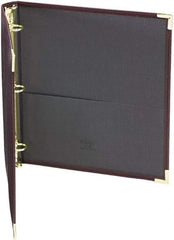 Samsill - 225 Sheet Capacity, 11 x 8-1/2", Non-View Ring Binder - Vinyl, Burgundy - Caliber Tooling