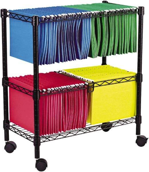 ALERA - 250 Lb Capacity, 26" Wide x 14" Long x 29-1/2" High File Cart - 1 Shelf, Steel - Caliber Tooling