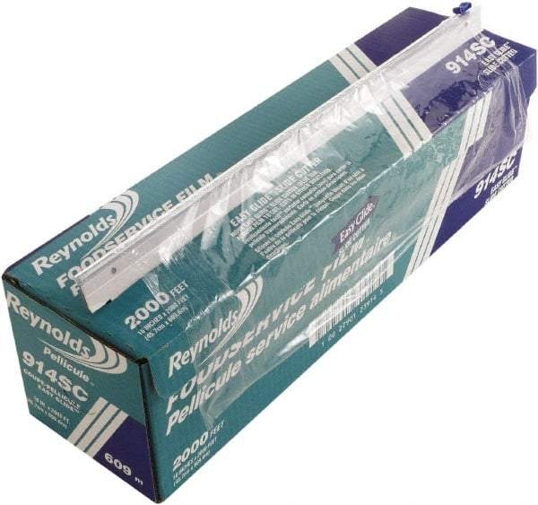 Reynolds - PVC Food Wrap Film Roll in Easy Glide Cutter Box, 18" x 2,000', Clear - Use with Food Protection - Caliber Tooling