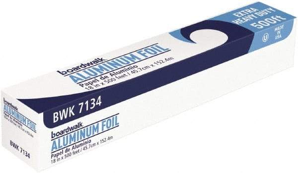 Boardwalk - Extra Heavy-Duty Aluminum Foil Roll, 18" x 500', Silver - Use with Food Protection - Caliber Tooling