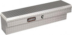 Jobox - 2 Compartment Innerside Truck Box - 47-3/4" Wide x 13" Deep x 11" High, Aluminum, White - Caliber Tooling