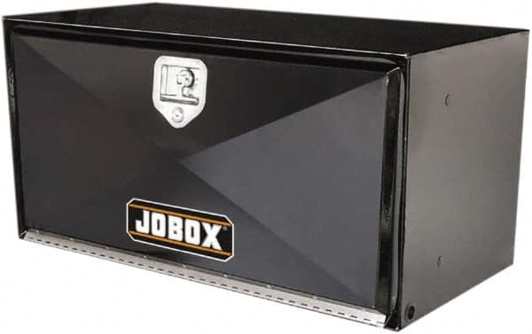 Jobox - 1 Compartment Underbed Truck Box - 30" Wide x 18" Deep x 18" High, Steel, Black - Caliber Tooling