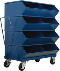 Stackbin - 4 Bin, Shelving Unit with Openings & Base - 37" Wide x 48-1/4" High - Caliber Tooling