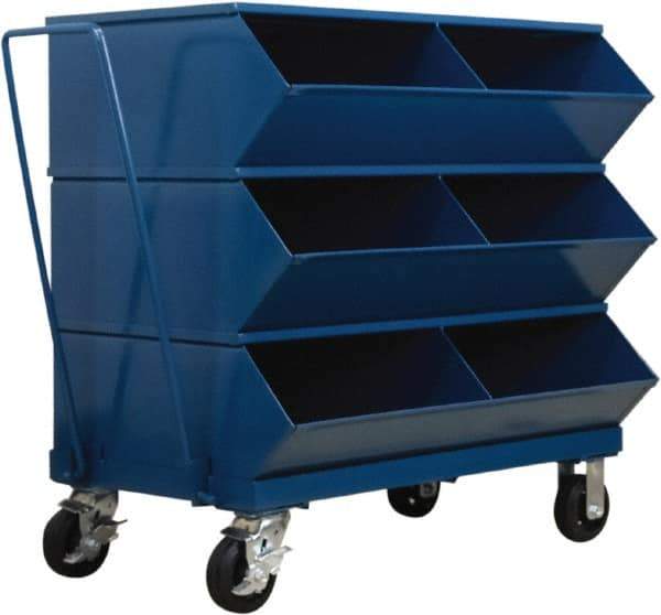 Stackbin - 3 Bin, Shelving Unit with Openings & Base - 37" Wide x 37-7/8" High - Caliber Tooling