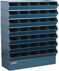 Stackbin - 7 Bin, Shelving Unit with Openings & Base - 37" Wide x 42" High - Caliber Tooling