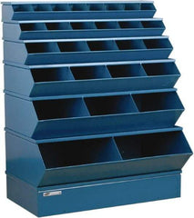 Stackbin - 6 Bin, Shelving Unit with Openings & Base - 37" Wide x 53" High - Caliber Tooling