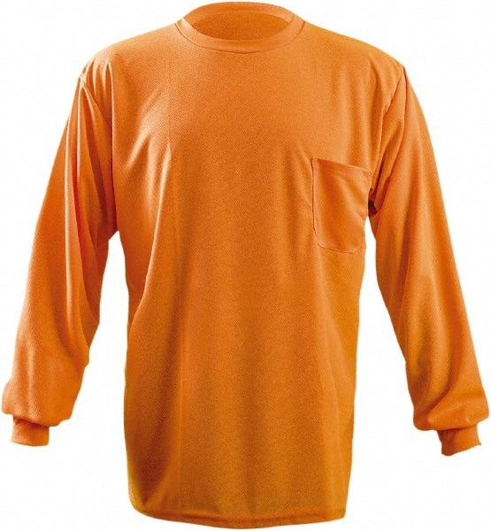 OccuNomix - Size L Hi-Viz Yellow High Visibility Long Sleeve T-Shirt - Caliber Tooling