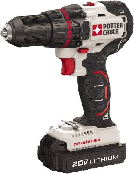 Porter-Cable - 20 Volt 1/2" Chuck Mid-Handle Cordless Drill - 0-1700 RPM, Keyless Chuck, Reversible, 2 Lithium-Ion Batteries Included - Caliber Tooling